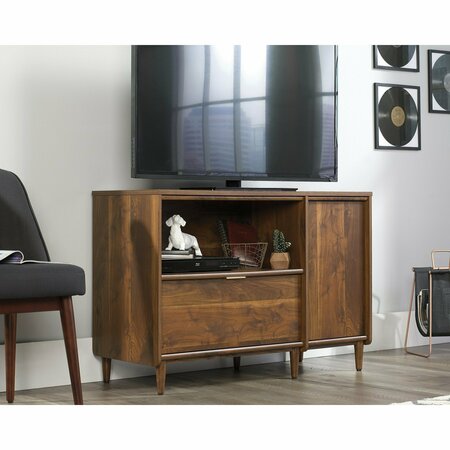 Sauder Clifford Place Credenza Walnut , Accommodates up to a 46 in. TV weighing 50 lbs 421317